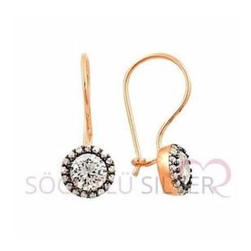Söğütlü Silver SGTL8429 Elmas Montürlü Kadın Küpe