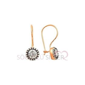 Söğütlü Silver SGTL8429 Elmas Montürlü Kadın Küpe