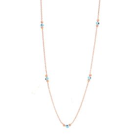 Söğütlü Silver SGTL8460 Gümüş Dorica Toplu ve Nazarlı Kadın Kolye