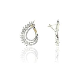 Söğütlü Silver SGTL8507 Gümüş Yeni Tarz Baget Taşlı Kadın Küpe