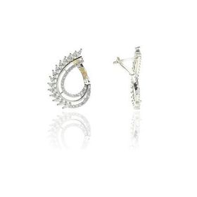 Söğütlü Silver SGTL8507 Gümüş Yeni Tarz Baget Taşlı Kadın Küpe