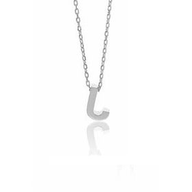 Söğütlü Silver SGTL8574 Gümüş Üç Boyutlu J Harfi Kadın Kolye