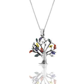 Söğütlü Silver SGTL8580 Gümüş Üç Boyutlu M Harfi Rose Kolye