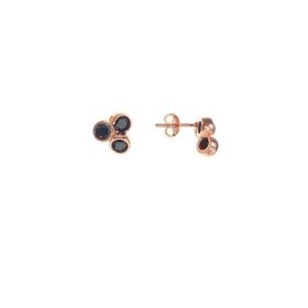 Söğütlü Silver SGTL8675 Rose Onix Taşlı Tria Gümüş Kadın Küpe