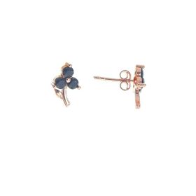 Söğütlü Silver SGTL8680 Rose Onix Taşlı Minik Çiçek Gümüş Kadın Küpe