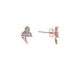 Söğütlü Silver SGTL8681 Gümüş Zirkon Taşlı Minik Çiçek Küpe