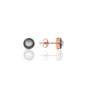 Söğütlü Silver SGTL8700 Rose Elmas Montürlü Zirkon Taşlı Gümüş Kadın Küpe