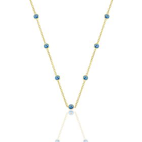 Söğütlü Silver SGTL8729 Altın Renk Gümüş 45 cm Yaldızlı Top Zincirli Kadın Kolye