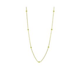 Söğütlü Silver SGTL8729 Altın Renk Gümüş 45 cm Yaldızlı Top Zincirli Kadın Kolye