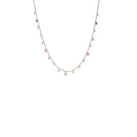 Söğütlü Silver SGTL8745 Rose Renk Gümüş Pullu Ve Zirkon Taşlı Kadın Kolye