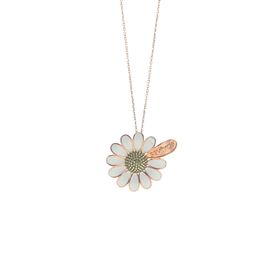 Söğütlü Silver SGTL8755 Rose Renk Gümüş Mineli Papatya Falı Kadın Kolye