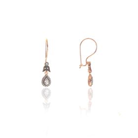 Söğütlü Silver SGTL9005Gümüş KÜPE Zirkon Taşlı Elmas Montürlü Damla Gümüş Küpe