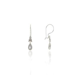 Söğütlü Silver SGTL9005Gümüş KÜPE Zirkon Taşlı Elmas Montürlü Damla Gümüş Küpe