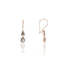 Söğütlü Silver SGTL9005Gümüş KÜPE Zirkon Taşlı Elmas Montürlü Damla Gümüş Küpe