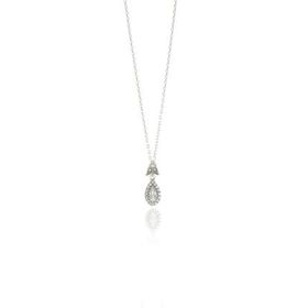 Söğütlü Silver SGTL9006KOLYE Zirkon Taşlı Elmas Montürlü Damla Kadın Gümüş Kolye