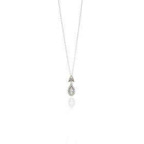 Söğütlü Silver SGTL9006KOLYE Zirkon Taşlı Elmas Montürlü Damla Kadın Gümüş Kolye
