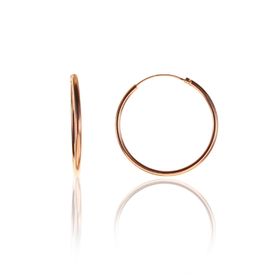 Söğütlü Silver SGTL9262 26 mm Rose Halka Kadın Gümüş Küpe