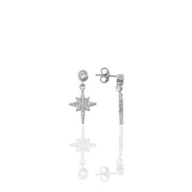 Söğütlü Silver SGTL9461 Zirkon Taşlı Kutup Yıldızı Modeli Gümüş Küpe