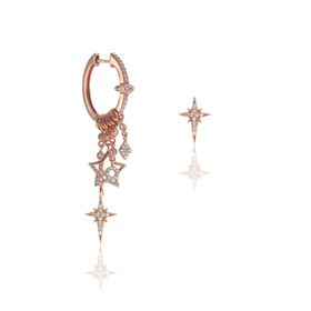 Söğütlü Silver SGTL9485 Kutup Yıldızı Modeli Şans Gümüş Küpe