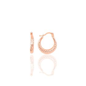 Söğütlü Silver SGTL9640ROSE Rose Burgu Şarnel Halka Gümüş Küpe