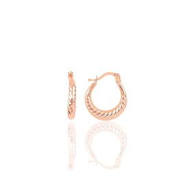 Söğütlü Silver SGTL9640ROSE Rose Burgu Şarnel Halka Gümüş Küpe