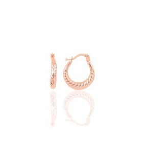 Söğütlü Silver SGTL9640ROSE Rose Burgu Şarnel Halka Gümüş Küpe