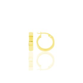 Söğütlü Silver SGTL9641GOLD Altın Rengi Şarnel Halka Gümüş Küpe