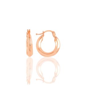 Söğütlü Silver SGTL9644ROSE Rose Burgu Şarnel Halka Gümüş Küpe