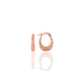 Söğütlü Silver SGTL9648ROSE Rose Çanta Modeli Desenli Halka Gümüş Küpe