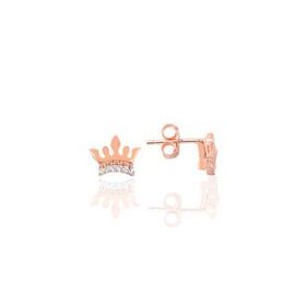 Söğütlü Silver SGTL9648ROSE Rose Çanta Modeli Desenli Halka Gümüş Küpe