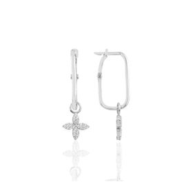 Söğütlü Silver SGTL9733RODAJ Rodyumlu Çizgi Gümüş Küpe