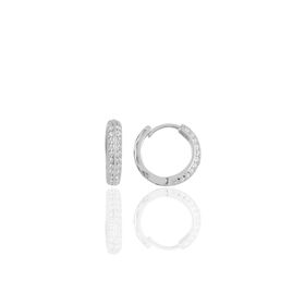 Söğütlü Silver SGTL9733RODAJ Rodyumlu Çizgi Gümüş Küpe