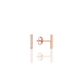Söğütlü Silver SGTL9733ROSE Rose Çizgi Gümüş Küpe