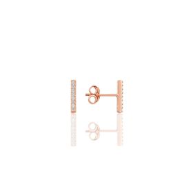 Söğütlü Silver SGTL9733ROSE Rose Çizgi Gümüş Küpe