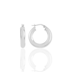 Söğütlü Silver SGTL9785RODAJ 4 mmRodyumlu Top Gümüş Küpe