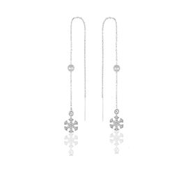 Söğütlü Silver SGTL9862RODAJKARTANESI Taşlı Zincirli Kartanesi Gümüş Küpe