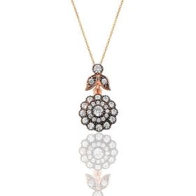 Söğütlü Silver SGTL9870 Elmas Montürlü Gümüş Kolye