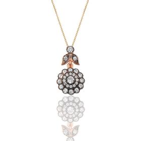 Söğütlü Silver SGTL9870 Elmas Montürlü Gümüş Kolye