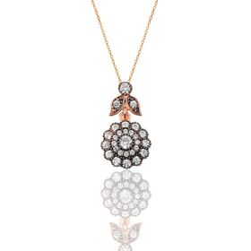 Söğütlü Silver SGTL9870 Elmas Montürlü Gümüş Kolye
