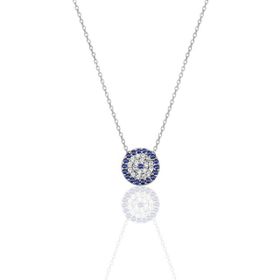 Söğütlü Silver SGTL9874RODAJ Nazar Modeli Gümüş Kolye