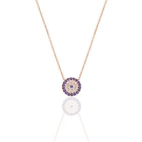 Söğütlü Silver SGTL9874ROSE Nazar Modeli Gümüş Kolye