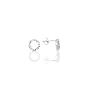 Söğütlü Silver SGTL9877 Zirkon Taşlı Halka Gümüş Küpe