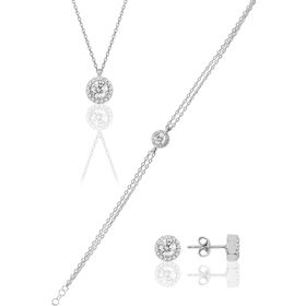 Söğütlü Silver SGTL9893 Beyaz Kadın Gümüş Set