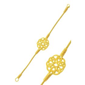 Söğütlü Silver SGTL9919GOLD Altın Yaldızlı Kazaziye Kadın Gümüş Bileklik
