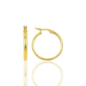 Söğütlü Silver SGTL9930GOLD Gümüş 24 Mm Altın Rengi Halka Küpe