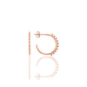 Söğütlü Silver SGTL9989 21 mm Çapında Toplu Halka Yarım Halka Gümüş Küpe
