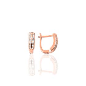 Söğütlü Silver Zirkon Taşlı J Gümüş Küpe