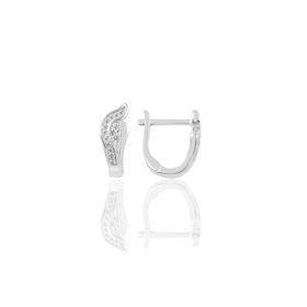 Söğütlü Silver Zirkon Taşlı J Gümüş Küpe