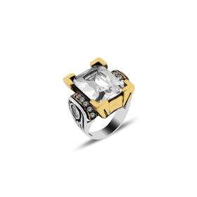 Söğütlü Silver Zirkon Taşlı Otantik Gümüş Yüzük