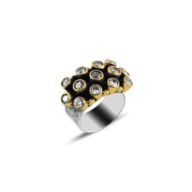 Söğütlü Silver Zirkon Taşlı Otantik Gümüş Yüzük